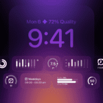 Screenshot of Pillow’s Sleep Quality Widget displaying the Sleep Quality score of the current day.